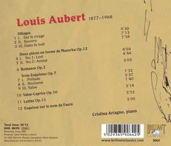 CD Louis Aubert: Piano works: Sillages • Romance • Esquisses • Valse-Caprice • Lutins