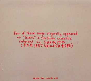 CD Lou Barlow: Winning Losers (A Collection Of Home Recordings)