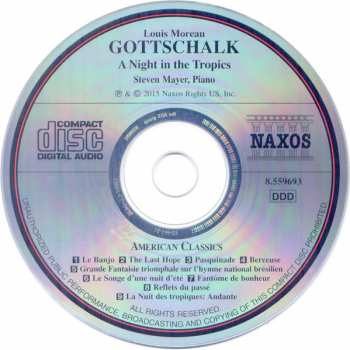 CD Louis Moreau Gottschalk: A Night In The Tropics (Solo Piano Music)