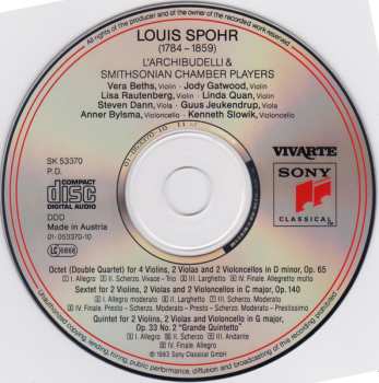 CD Louis Spohr: Octet • Sextet • Quintet