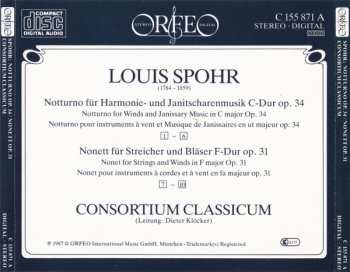 CD Louis Spohr: Notturno Für Harmonie- Und Janitscharemusik Op.34 – Nonett Für Bläser Und Streicher Op.31
