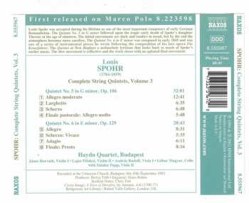 CD Louis Spohr: String Quartets Nos. 5 and 6