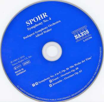CD Louis Spohr: Symphony No. 4