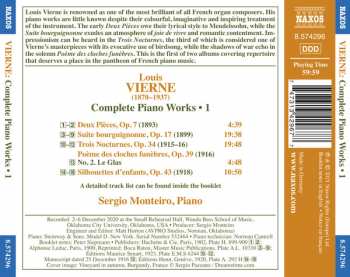 CD Louis Vierne: Complete Piano Works • 1