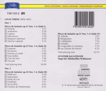 2CD Louis Vierne: Pièces De Fantaisie Opp. 51, 53, 54, 55 (Fantasiestücke • Fantasy Pieces)