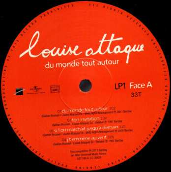 2LP Louise Attaque: Du Monde Tout Autour