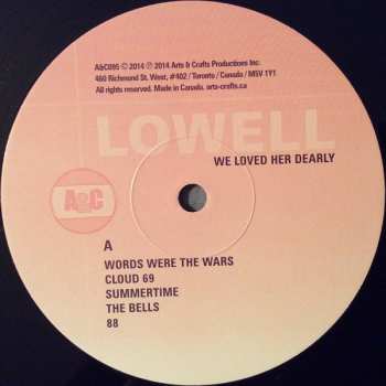 LP Lowell: We Loved Her Dearly