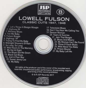 4CD/Doos Lowell Fulson: Classic Cuts 1946-1953