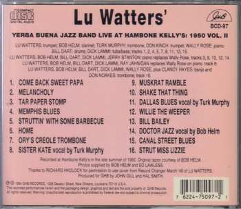 CD Lu Watters And The Yerba Buena Jazz Band: Live at Hambone Kelly's Volume II