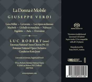 SACD Risto Joost: La Donna è Mobile: Famous Tenor Arias By Verdi