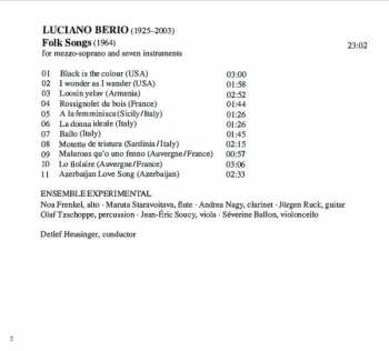 CD Luciano Berio: Folk Songs