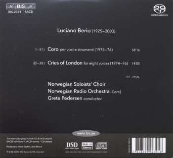 SACD Kringkastingsorkestret: Coro / Cries Of London
