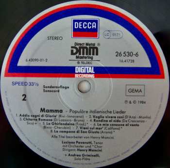 LP Henry Mancini: Mamma