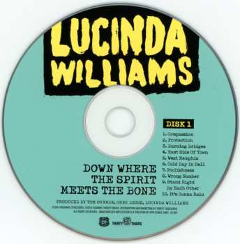 2CD Lucinda Williams: Down Where The Spirit Meets The Bone