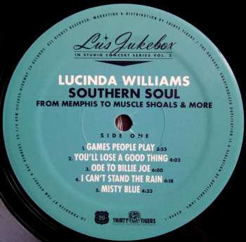 LP Lucinda Williams: Southern Soul (From Memphis To Muscle Shoals & More)