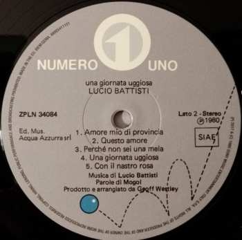 LP Lucio Battisti: Una Giornata Uggiosa