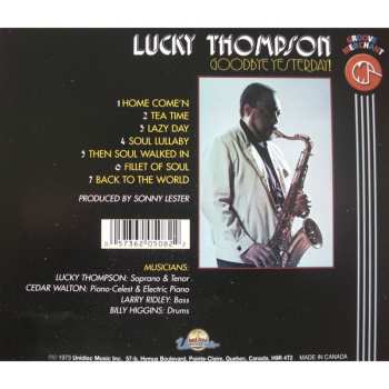 CD Lucky Thompson: Goodbye Yesterday!