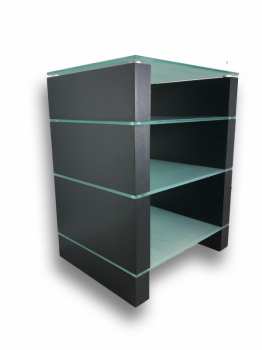 Audiotechnika Ludic - Vanir Audiorack Black + Frosted Glass