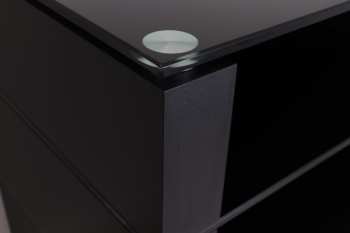 Audiotechnica Ludic - Vanir Audiorack Black + Frosted Glass