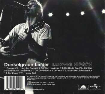 CD Ludwig Hirsch: Dunkelgraue Lieder DIGI