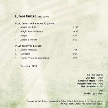 2CD Ludwig Thuille: Thuille - Chamber Music