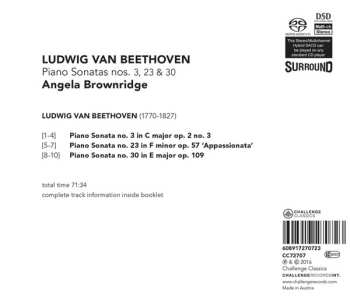 SACD Ludwig van Beethoven: Piano Sonatas Nos. 3, 23 & 30