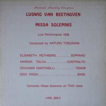 Album Ludwig van Beethoven: Missa Solemnis