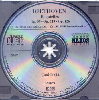 CD Ludwig van Beethoven: Bagatelles