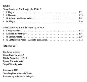 8CD/Doos Ludwig van Beethoven: Ludwig Van Beethoven Quartets Performed By Beethoven Quartet