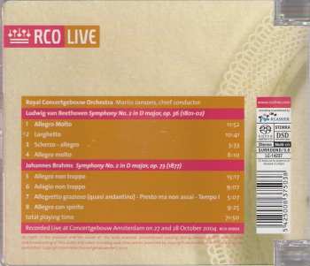 SACD Ludwig van Beethoven: Beethoven > Symphony No. 2 -  Brahms > Symphony No. 2