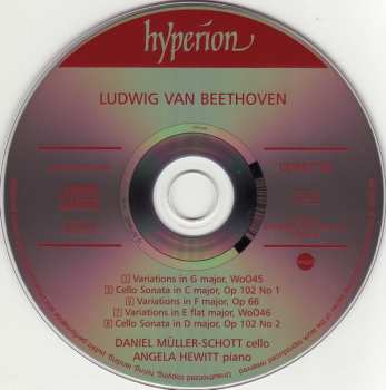 CD Ludwig van Beethoven: Cello Sonatas Op 102 ~ Variations Op 66, WoO45 & 46 (Volume 2)