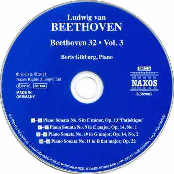 9CD/Doos Ludwig van Beethoven: Complete Piano Sonatas