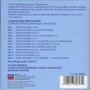 12CD/Doos Ludwig van Beethoven: Complete Piano Sonatas & Concertos