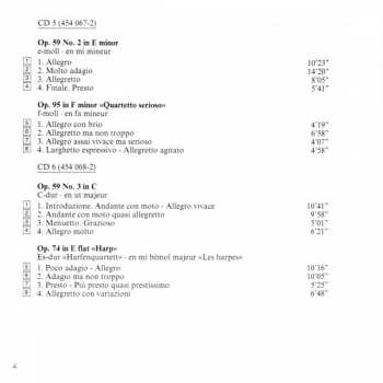 10CD/Doos Ludwig van Beethoven: Complete String Quartets = Die Streichquartette - Les Quatuors À Cordes