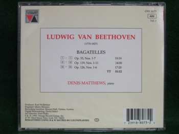 CD Ludwig van Beethoven: Bagatelles Op. 33, Op. 119, Op. 126, Vol. 1