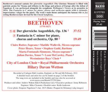 CD Ludwig van Beethoven: Der Glorreiche Augenblick - Choral Fantasia