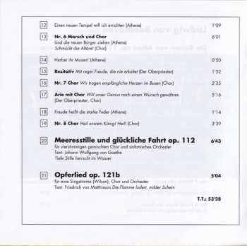 CD Ludwig van Beethoven: Die Ruinen Von Athen / Meeresstille Und Glückliche Fahrt / Opferlied