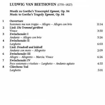 CD Ludwig van Beethoven: Egmont (Complete Incidental Music)