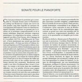 CD Ludwig van Beethoven: Hammerklavier-Sonate = Piano Sonata No.29 In B Flat Major = Sonate Pour Piano N° 29 En Si Bémol Majeur Op.106