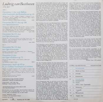 LP Ludwig van Beethoven: Ouvertüren (Die Geschöpfe Des Prometheus Op. 43 / Leonore I Op. 138 / Leonore II / Leonore III / Fidelio Op. 72 / Coriolan Op. 62)