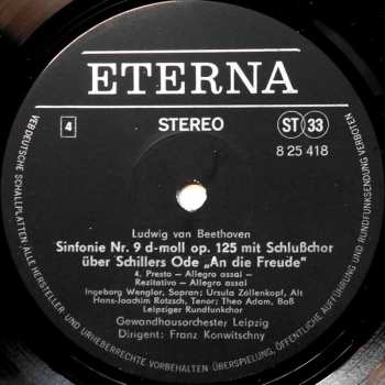 2LP Ludwig van Beethoven: Sinfonie Nr. 9 D-moll Op. 125 Mit Schlußchor Über Schillers Ode "An Die Freude" ‧ Sinfonie Nr. 2 D-dur Op. 36