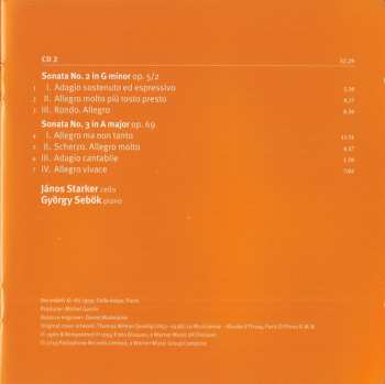 2CD Ludwig van Beethoven: Sonatas For Cello & Piano (Op. 5 Nos. 1 & 2 · Op.69 · Op. 102 Nos. 1 & 2)
