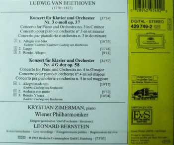 CD Ludwig van Beethoven: Klavierkonzerte Nr. 3 & 4