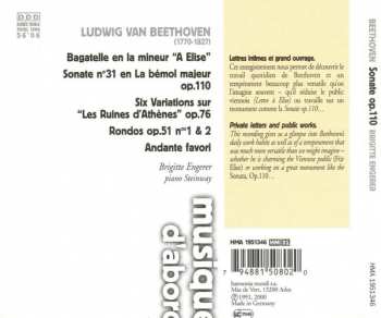 CD Ludwig van Beethoven: Lettre À Élise / Sonate Op.110 / Variations Sur "Les Ruines D'Athènes"