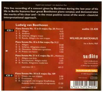 2CD Ludwig van Beethoven: Ludwig Van Beethoven: Piano Sonatas - Live In Berlin, 1969
