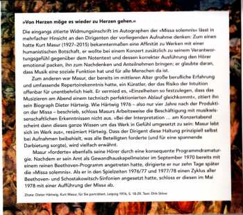 CD Ludwig van Beethoven: Missa Solemnis