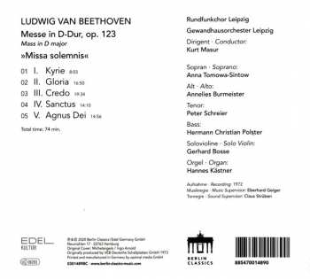 CD Ludwig van Beethoven: Missa Solemnis