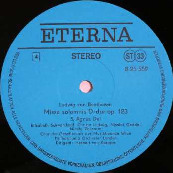 2LP Ludwig van Beethoven: Missa Solemnis D-dur Op. 123