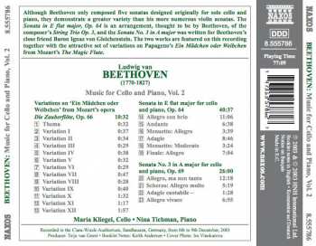 CD Ludwig van Beethoven: Music For Cello And Piano Vol. 2