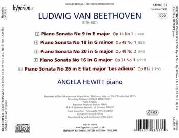 CD Ludwig van Beethoven: Piano Sonatas Op 14 No 1 ~ Op 49 Nos 1 & 2 ~ Op 31 No 1 ~ Op 81a